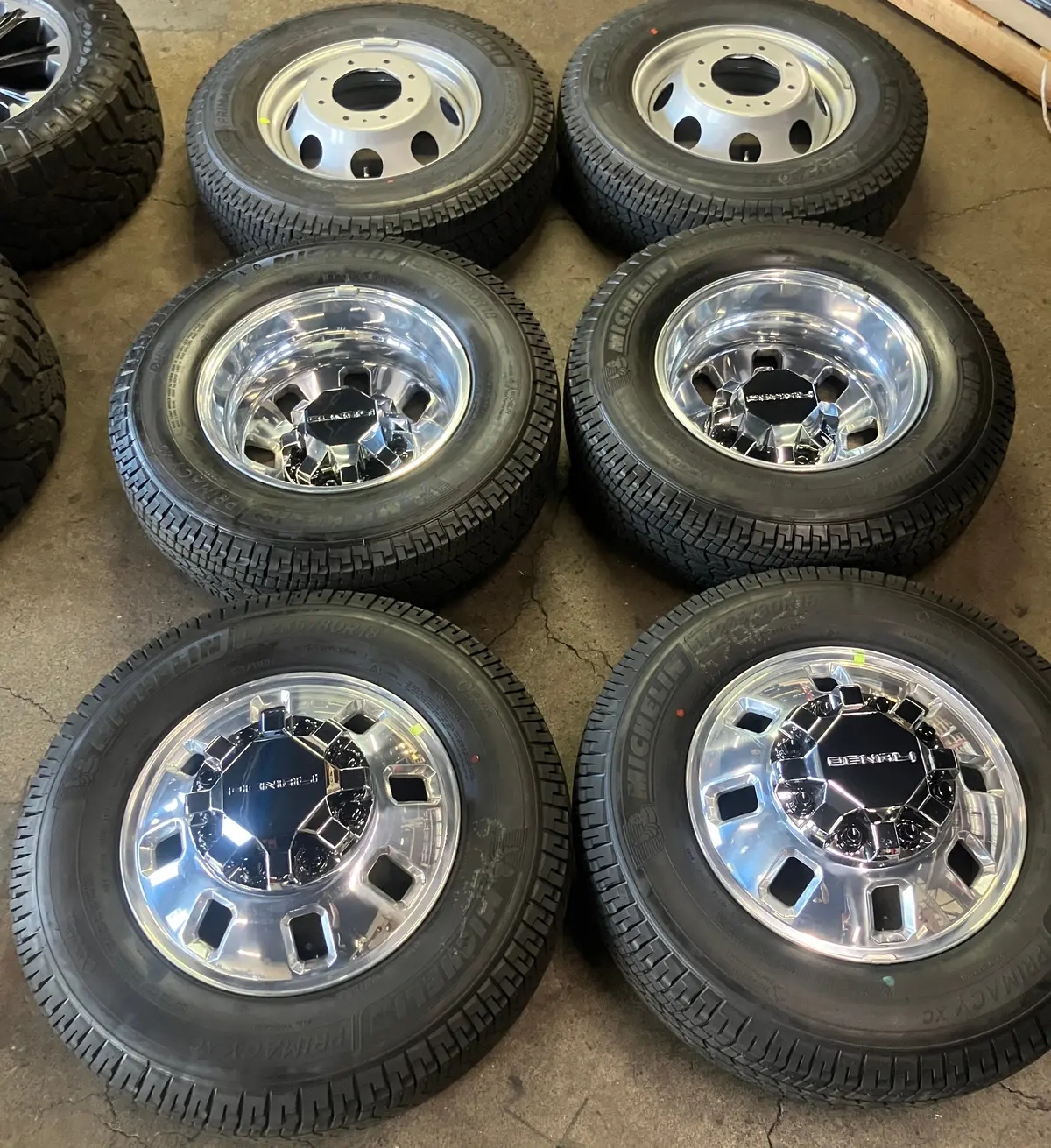 Sold Six 2025 Gmc Sierra Denali 3500 Hd Dually Factory 18 Wheels Tires Rims Oem 8X210 1