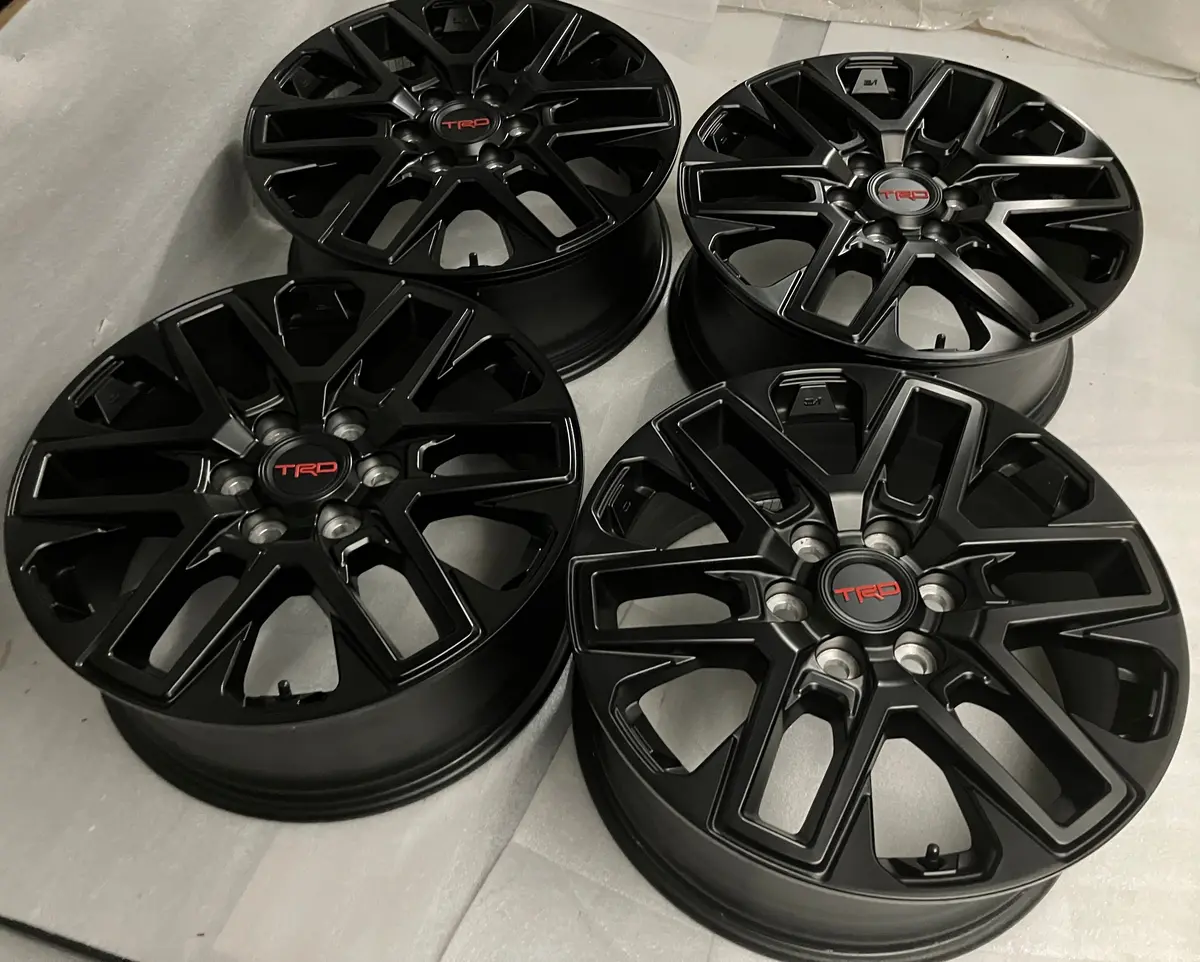 Four 2025 Factory Trd Toyota Tundra 20 Wheels Oem Rims Black Pt946-34220 1