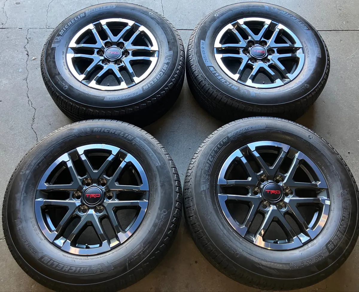 Sold 2026 Toyota Tacoma Trd Factory 18 Wheels Tire Oem Rim Michelin Primacy 265/65/18 1