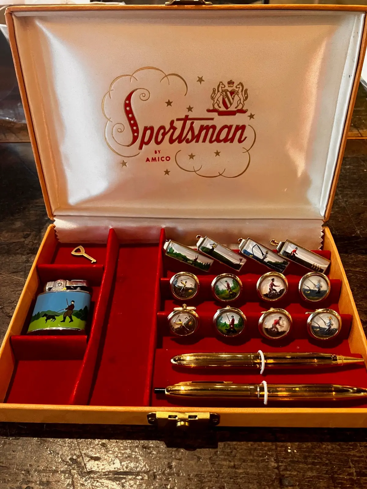 1950S Gentleman's Sportsman's Gift Set  By Amico 1