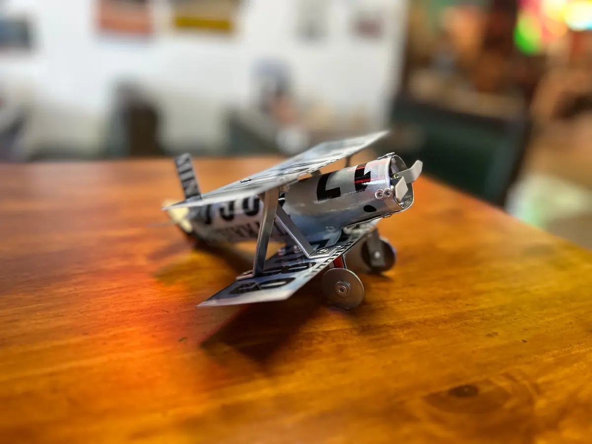 Wyoming License Plate Bi-Plane  Small 1