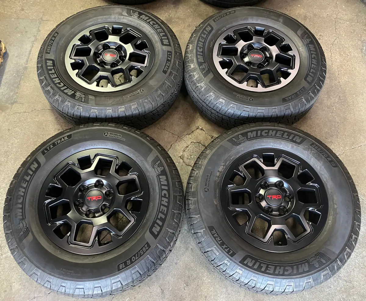 2026 Toyota Tacoma Trd Factory 18 Wheels Tires Rims Oem Black Michelin Trail Ltx 1