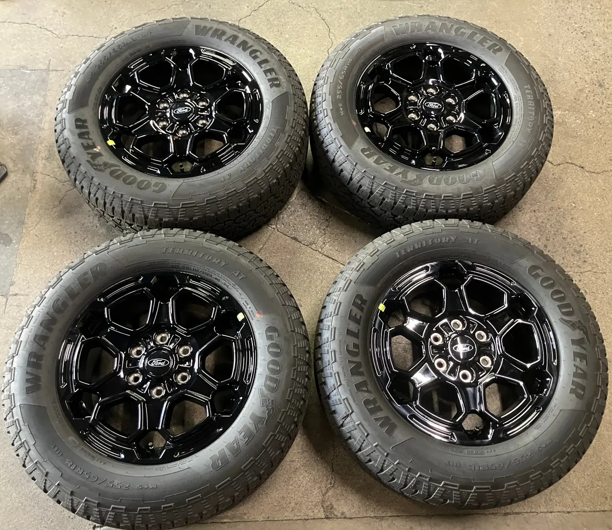 2026 Ford Ranger Factory Oem 18 Wheels Tires Rims Black N1wz1007y Goodyear At 1