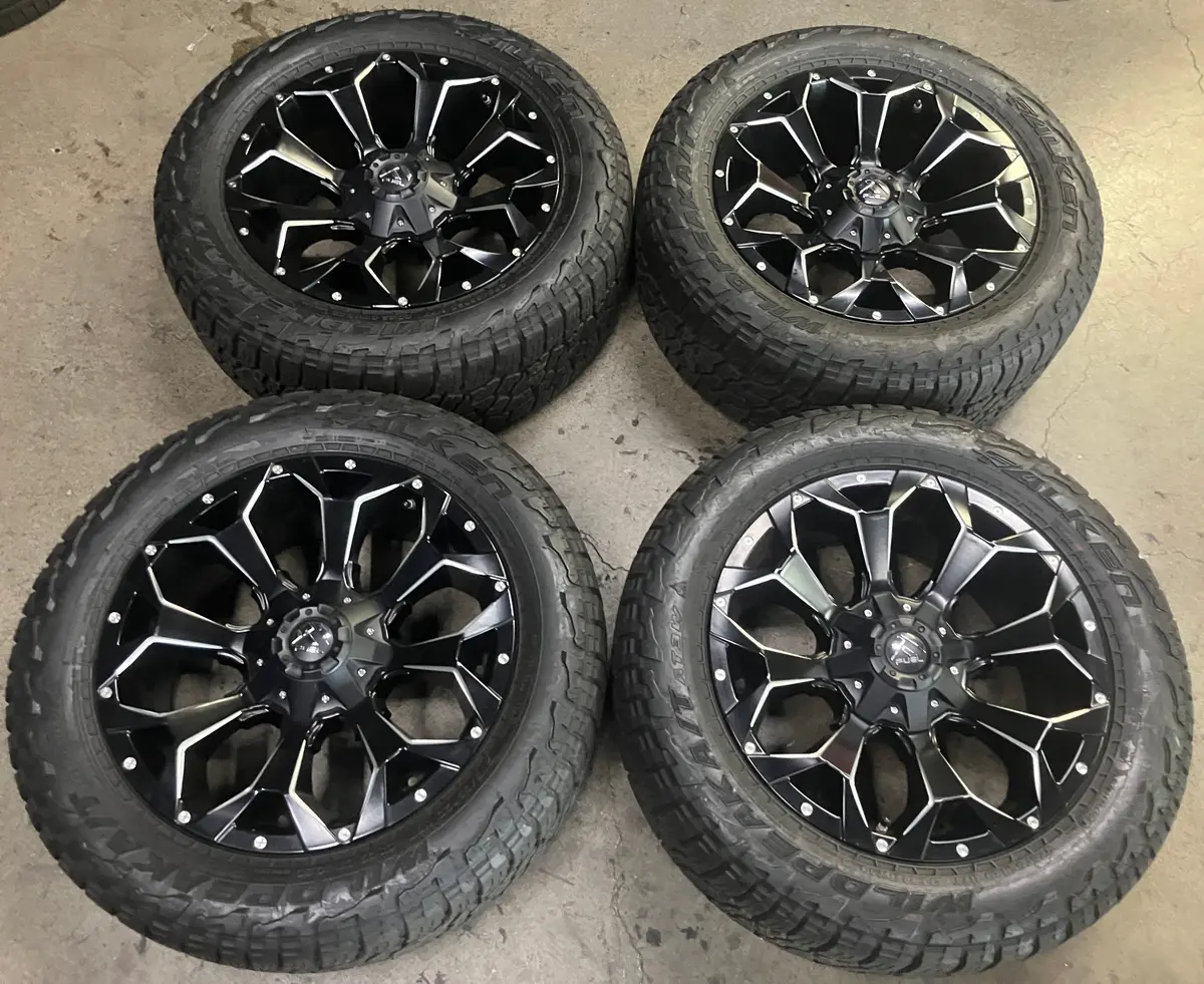 Sold Four Fuel Assault 20 Wheels Tires F150 6X135 Silverado 1500 Sierra Yukon D54620909850 1