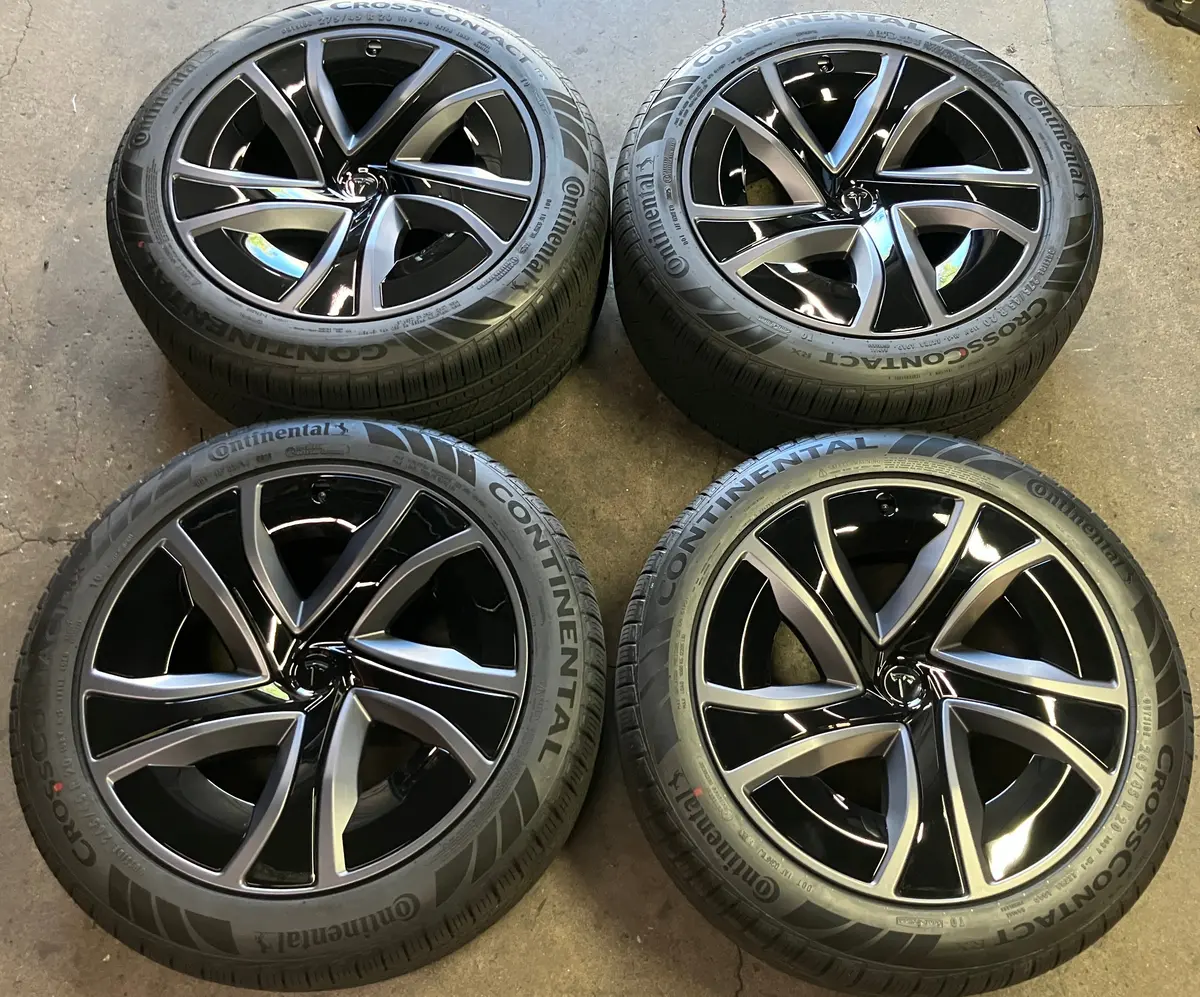 2026 Tesla Model X Riptide 20 Factory Wheels Rims Oem Tires Continental 1