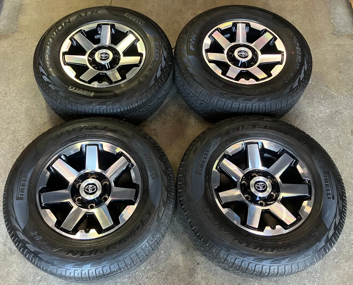 2024 Toyota 4Runner Factory 17 Wheels Tires Oem 75154 Pirelli Tacoma Fj Sensors 1