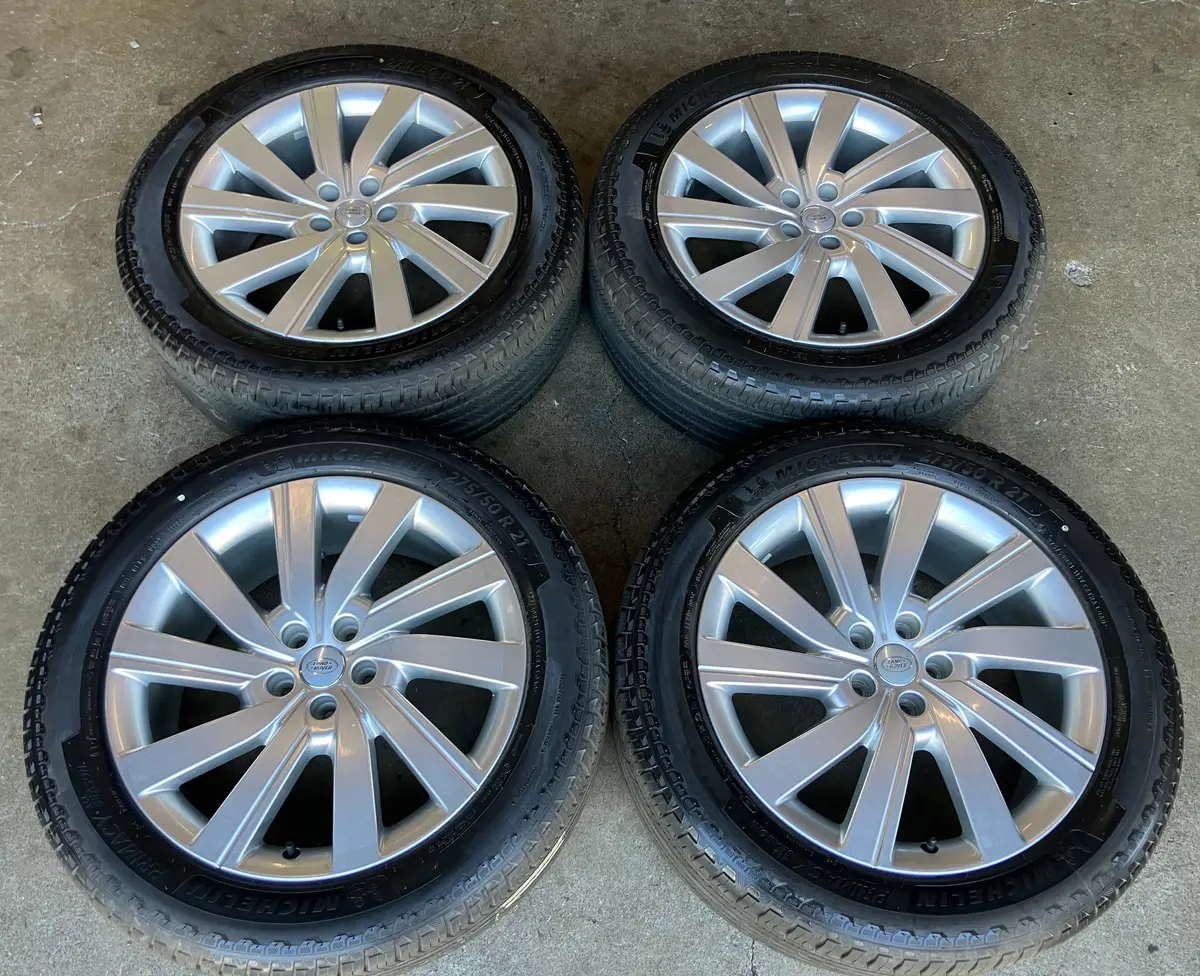 Range Rover Sv Factory 21 Wheels Tires Rims 72371 Oem Silver Lr153236 Michelin 275/50/21 1
