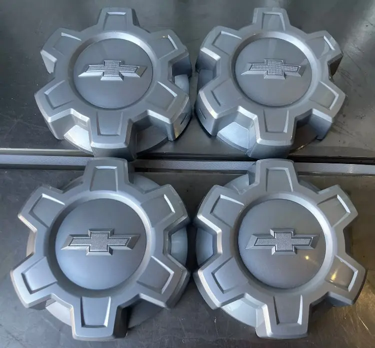 Set Of 4 2019 2020-2024 2025 Chevy Silverado 1500 Center Caps For Steel Wheels 1