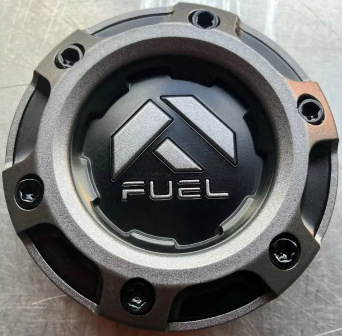 Sold Single Fuel Wheel Center Cap Black / Dark Gray Custom Wheel  Pn 1004-68Gd 1