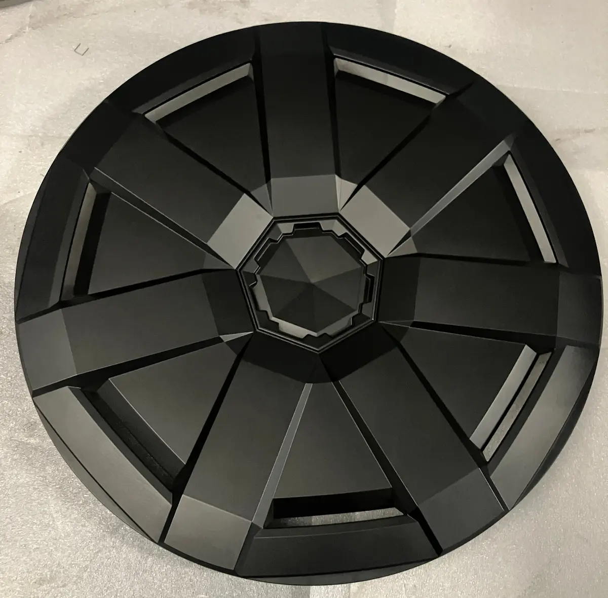 One 2024-2026 Tesla Cybertruck Oem Factory Wheel Cover Hubcap Matte Black 1250231-00-C 1