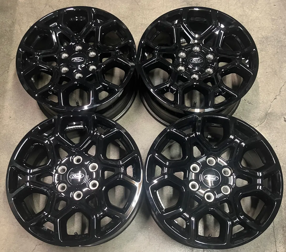 Sold Four 2025 Ford F150 Factory 18 Wheels Oem 10340 Rims Ml341007ba Gloss Black 1