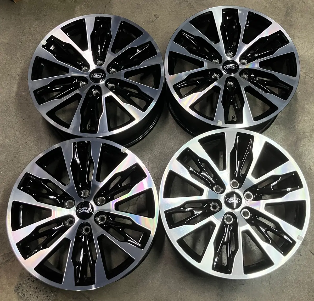 Sold Four 2025 Ford Expedition Factory 20" Wheels Oem Sl141007ha Rims F150 Black Machine 1