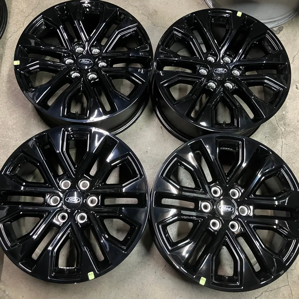 Sold Four 2025 Ford F150 Lariat Limited Factory 20 Wheels Oem Rims Rl341007ba Gloss Black 1
