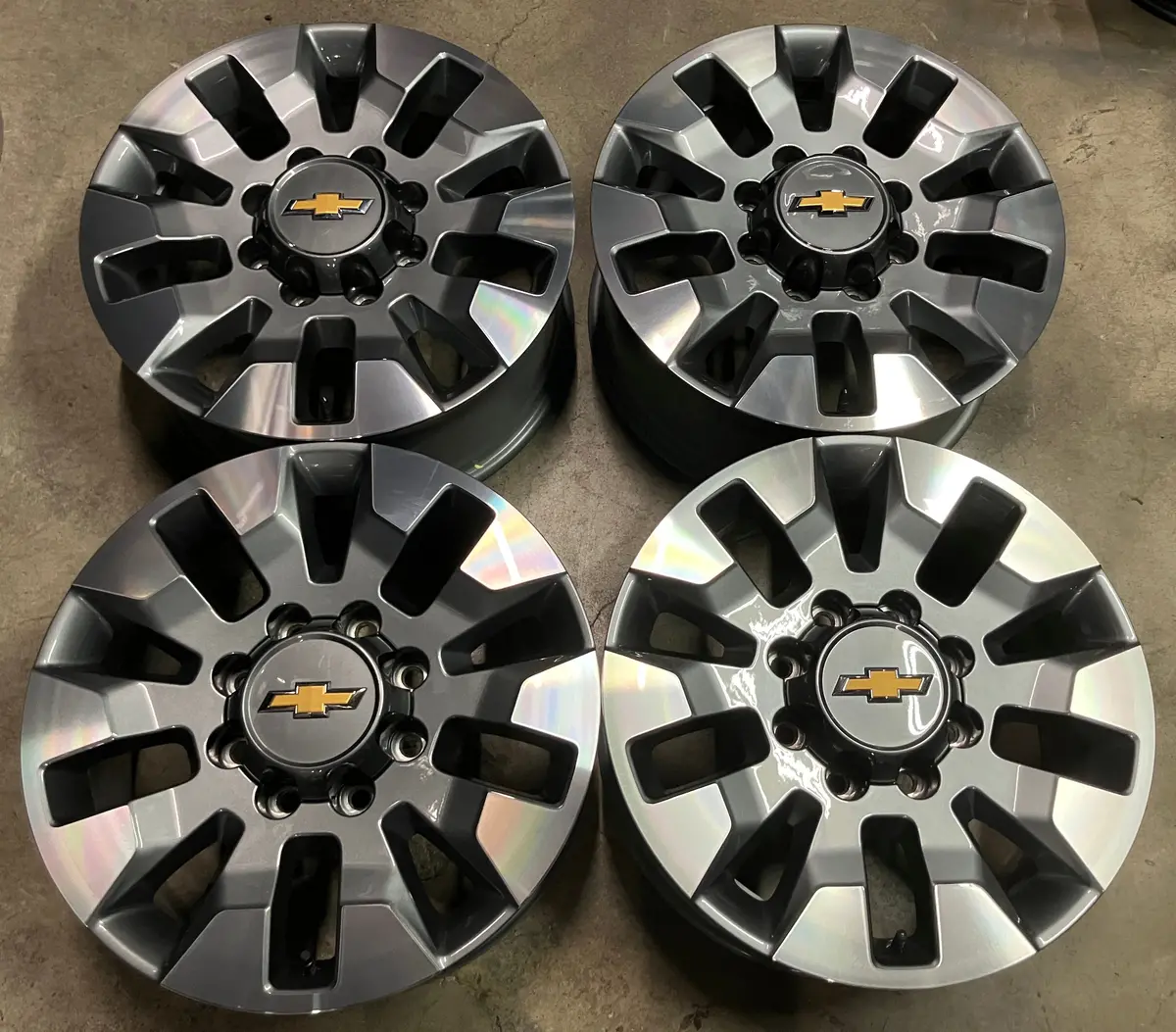 Sold Four 2025 Chevy Silverado Hd2500 Factory 20" Wheels Rims 5947 Oem 23377036 1