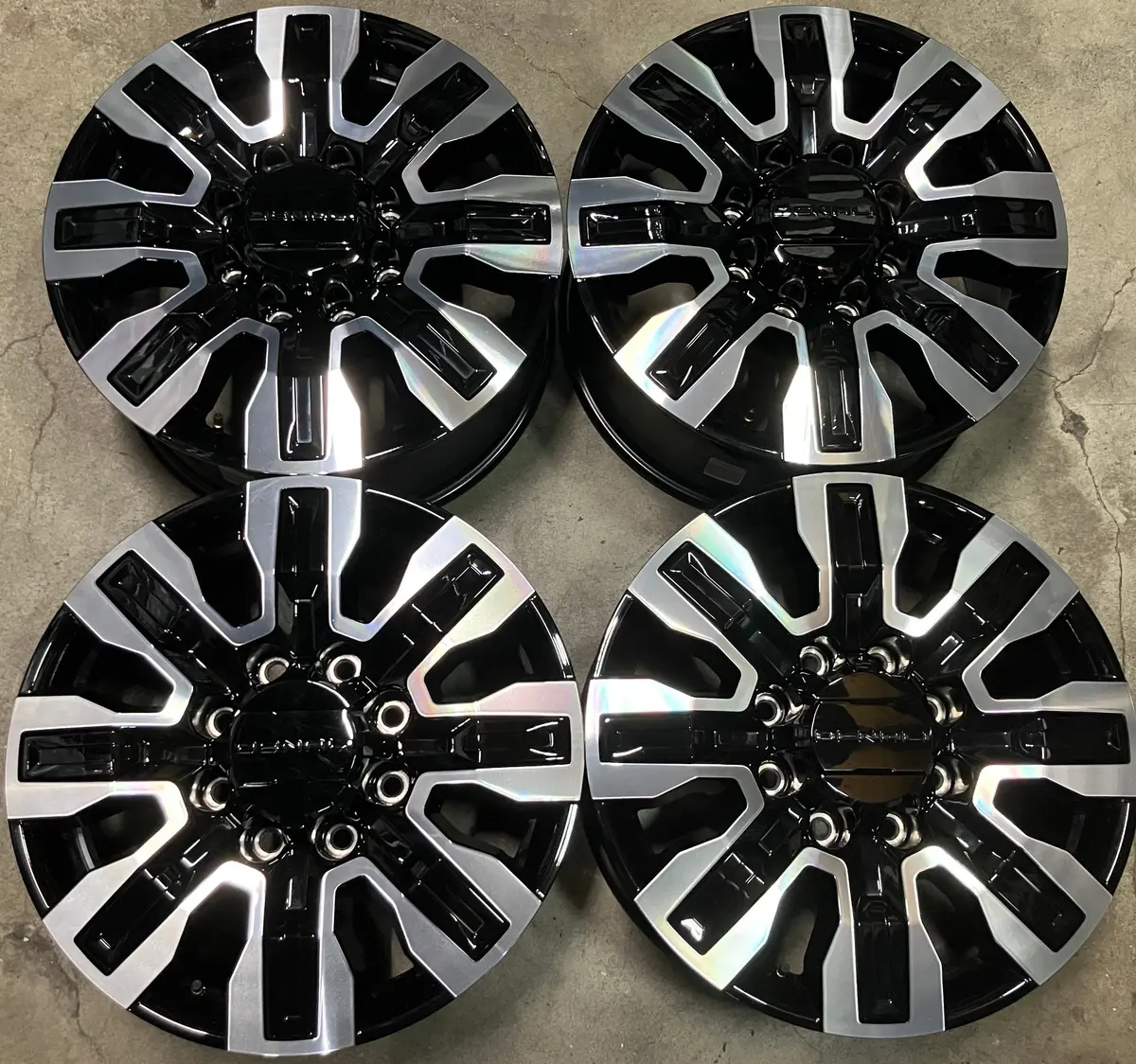 Sold Four 2025 Gmc Sierra Denali Ultimate Hd2500 Factory 20" Wheels Oem 84830459 Black 1