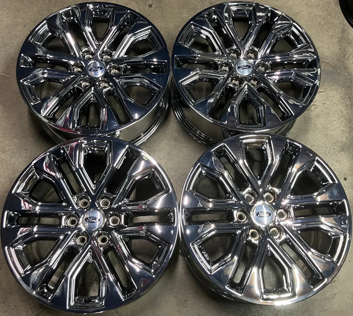 Sold Four 2025 Ford F150 Lariat Limited Factory 20 Wheels Oem Rims Rl3j1007ba Bright Pvd 1