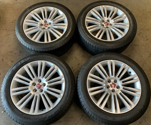 Four 2017 Jaguar F-Pace Factory 20 Wheels Tires Oem Rims 59977 1