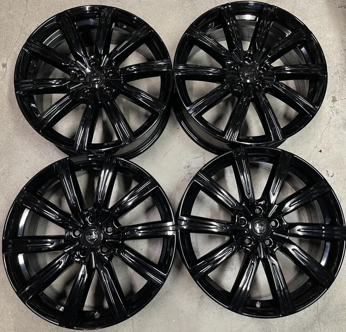 Sold Four Volvo Xc60 Factory 19 Wheels Rims Oem 31680357 Gloss Black 1