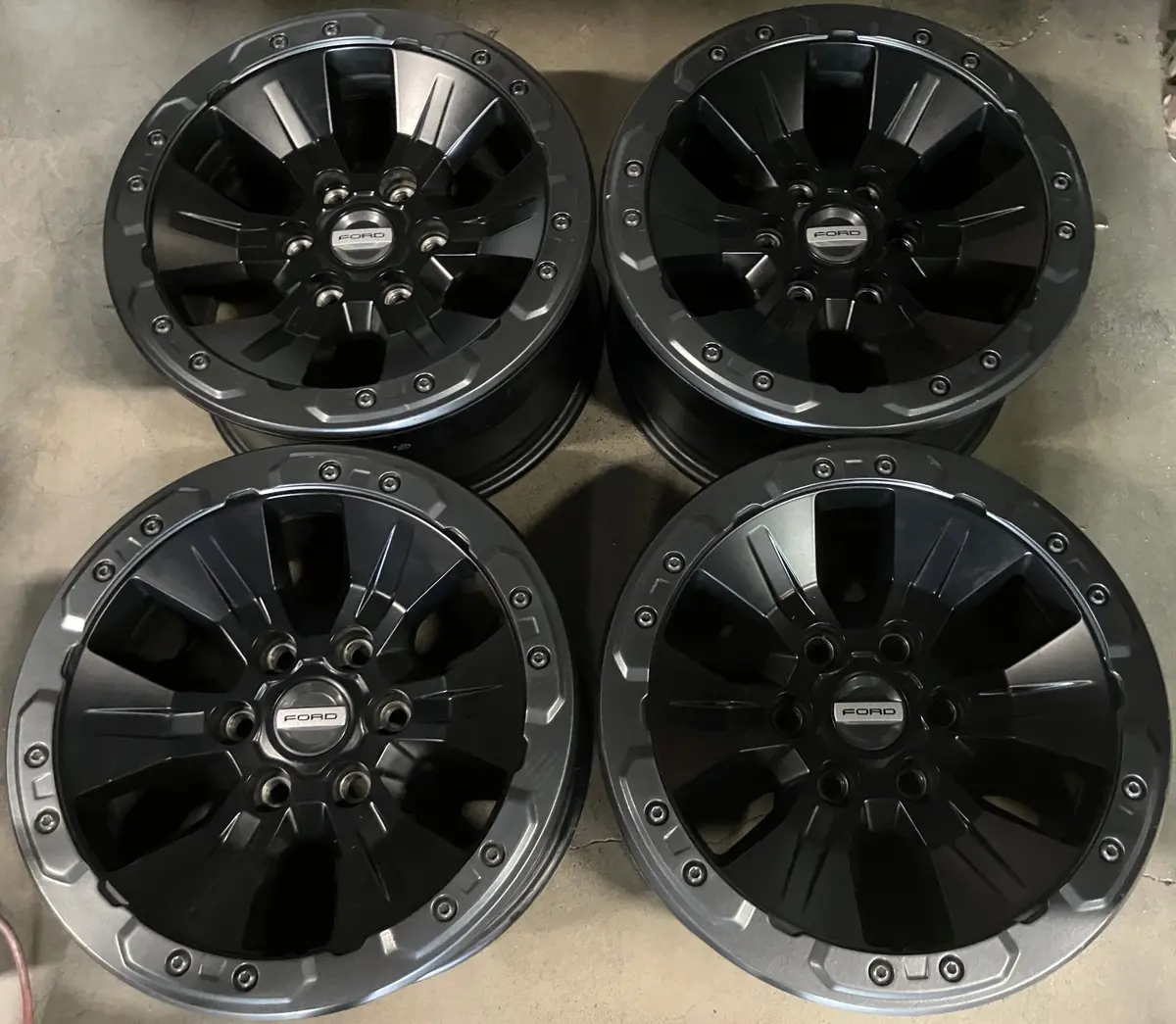 Sold Four 2019 Ford F150 Raptor Factory 17 Wheels Rims Oem Bead Lock 10114 Black 1