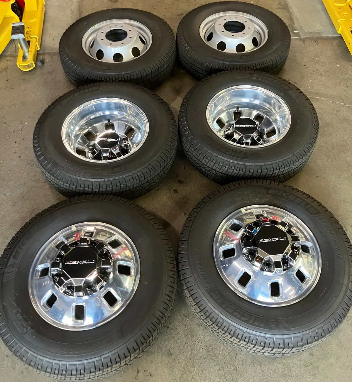 Sold Six 2025 Gmc Sierra 3500 Hd Denali Dually Factory 18 Wheels Tires Rims Oem 8X210 1