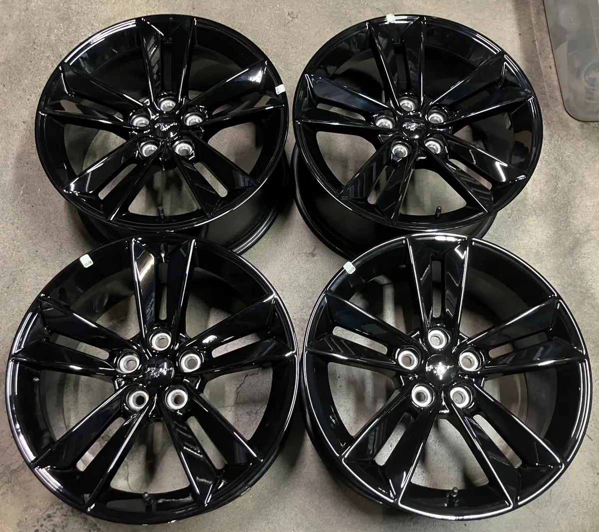 Sold Four 2025 Ford Mustang Gt Factory 18 Wheels Rims Oem Pr3c1007ba Black 1