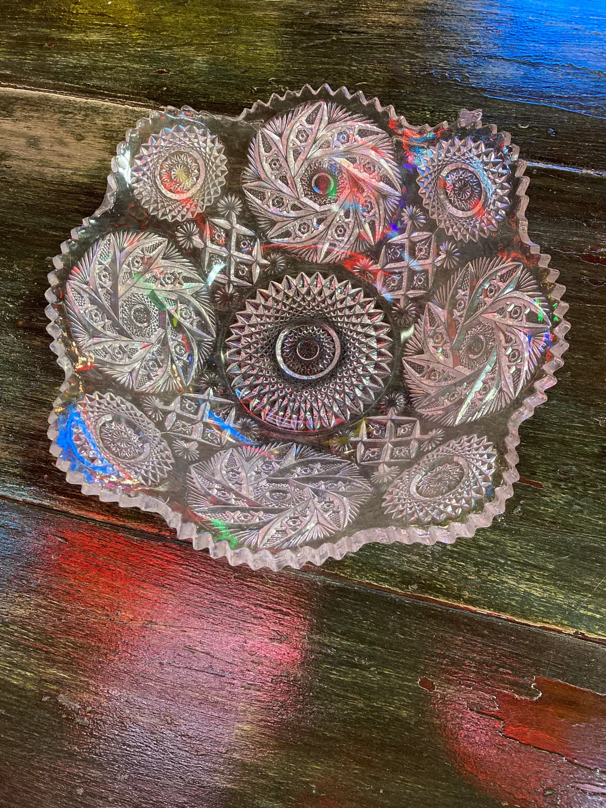 Imperial Glass Cut Glass Dish 1