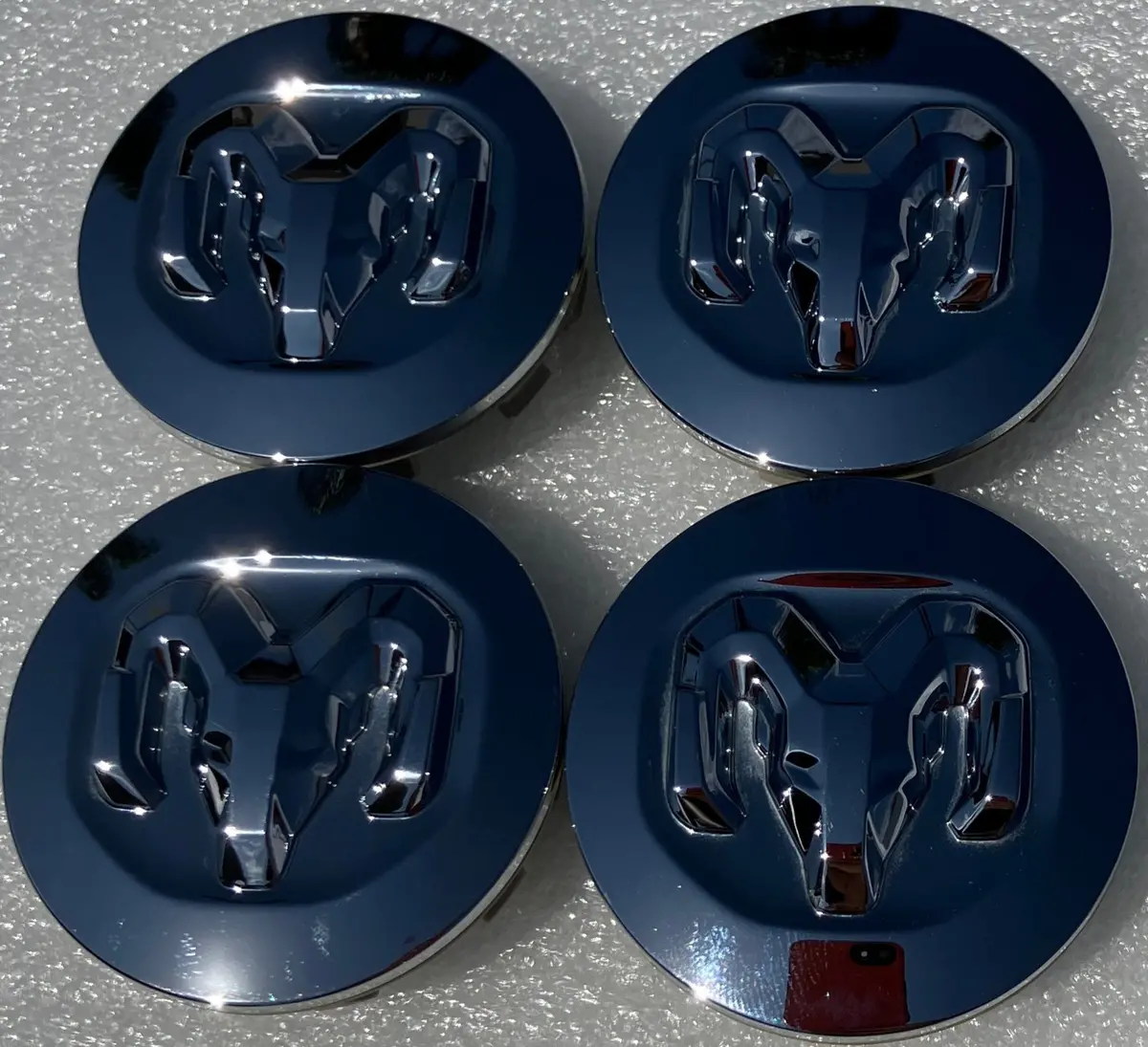 Set Of 4 2012-2025 Ram 1500 Chrome Center Caps 1