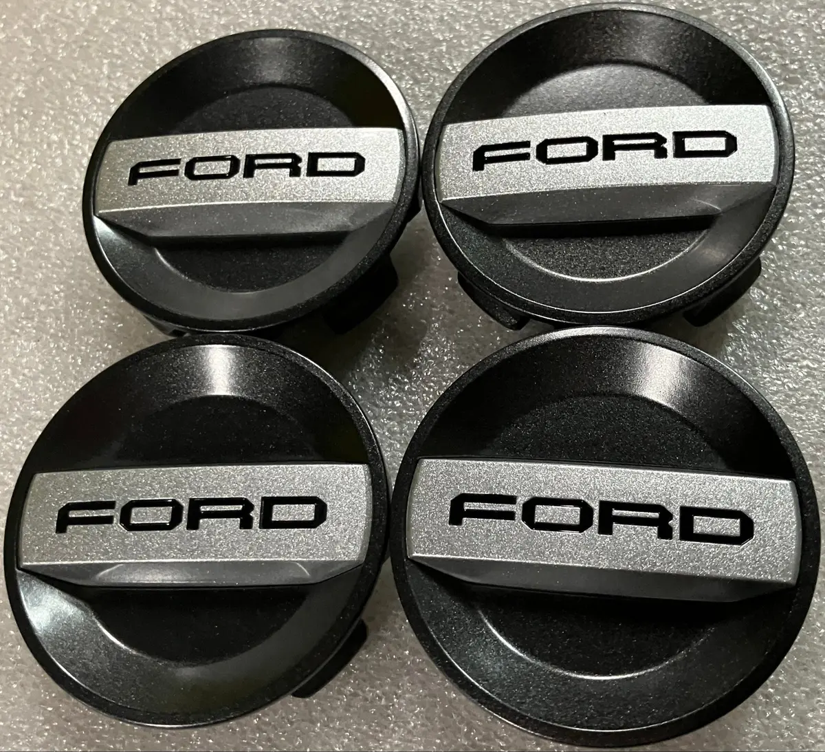Set Of 4 Authentic Oem Ford Raptor Center Caps Dark Charcoal Kl3v-1A096-Ba 1