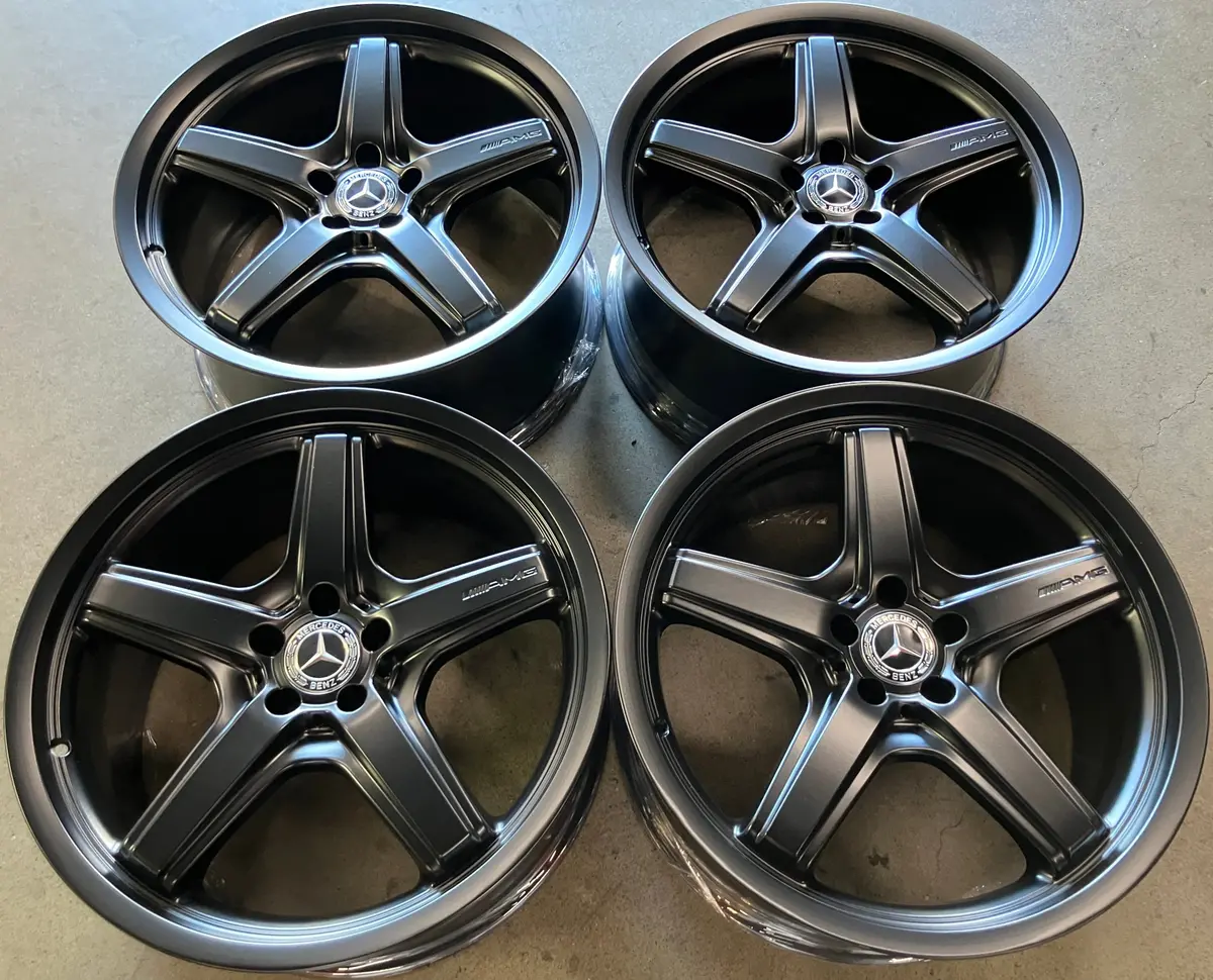 Sold Four 2009 Mercedes Mbz Gl450 Gl550 Amg 21" Wheels Rims Oem 1644014302 Satin Black 1