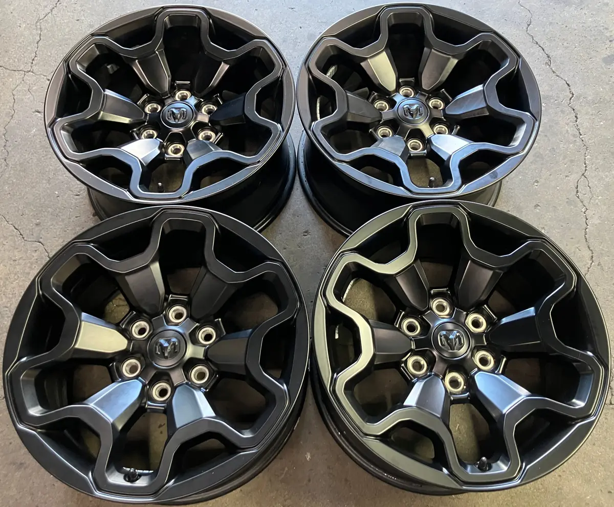 Sold Four 2025 Dodge Ram 1500 Trx Factory 18 Wheels Oem 95121 Rims Black 6Vb84trmaa 1