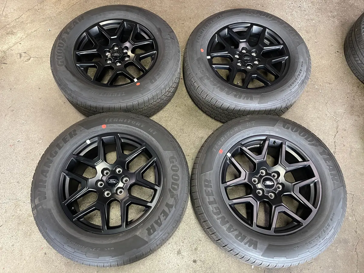 Sold 2025 Ford F150 Factory 20 Wheels Tires Oem Rims Rl341007ga Black Goodyear 275/60/20 1