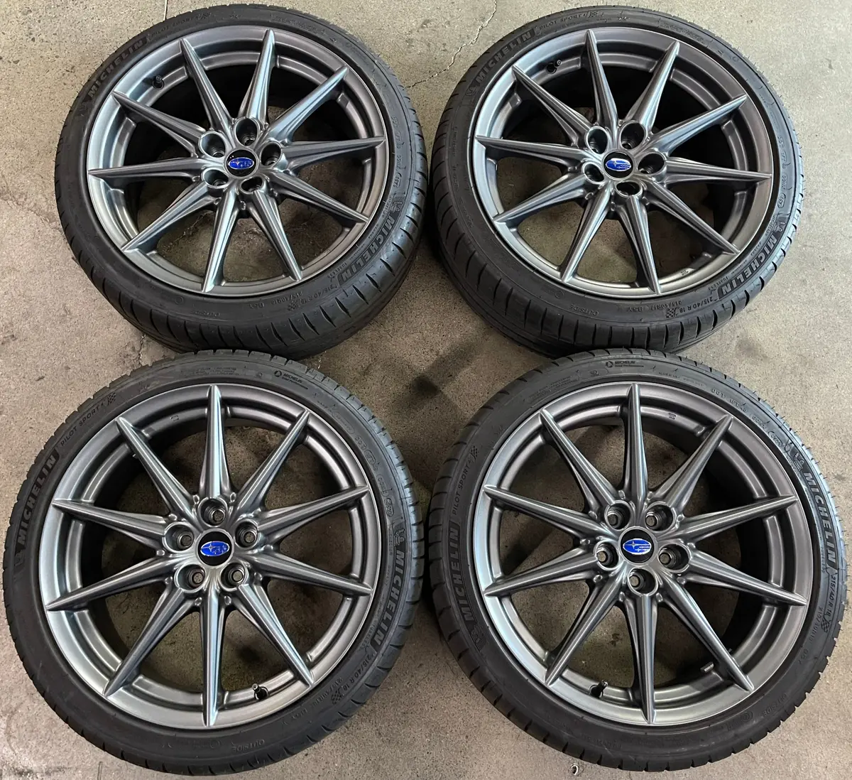 Sold 2025 Subaru Brz Br-Z Factory 18 Wheels Tires Oem Rim Michelin Su003-09471 1