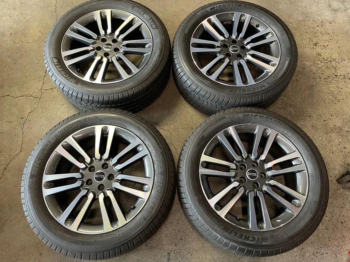 Four 2024 Range Rover Factory 21 Wheels Tires Rims Oem M8e2db Michelin 275/50/21 M8e2db 1