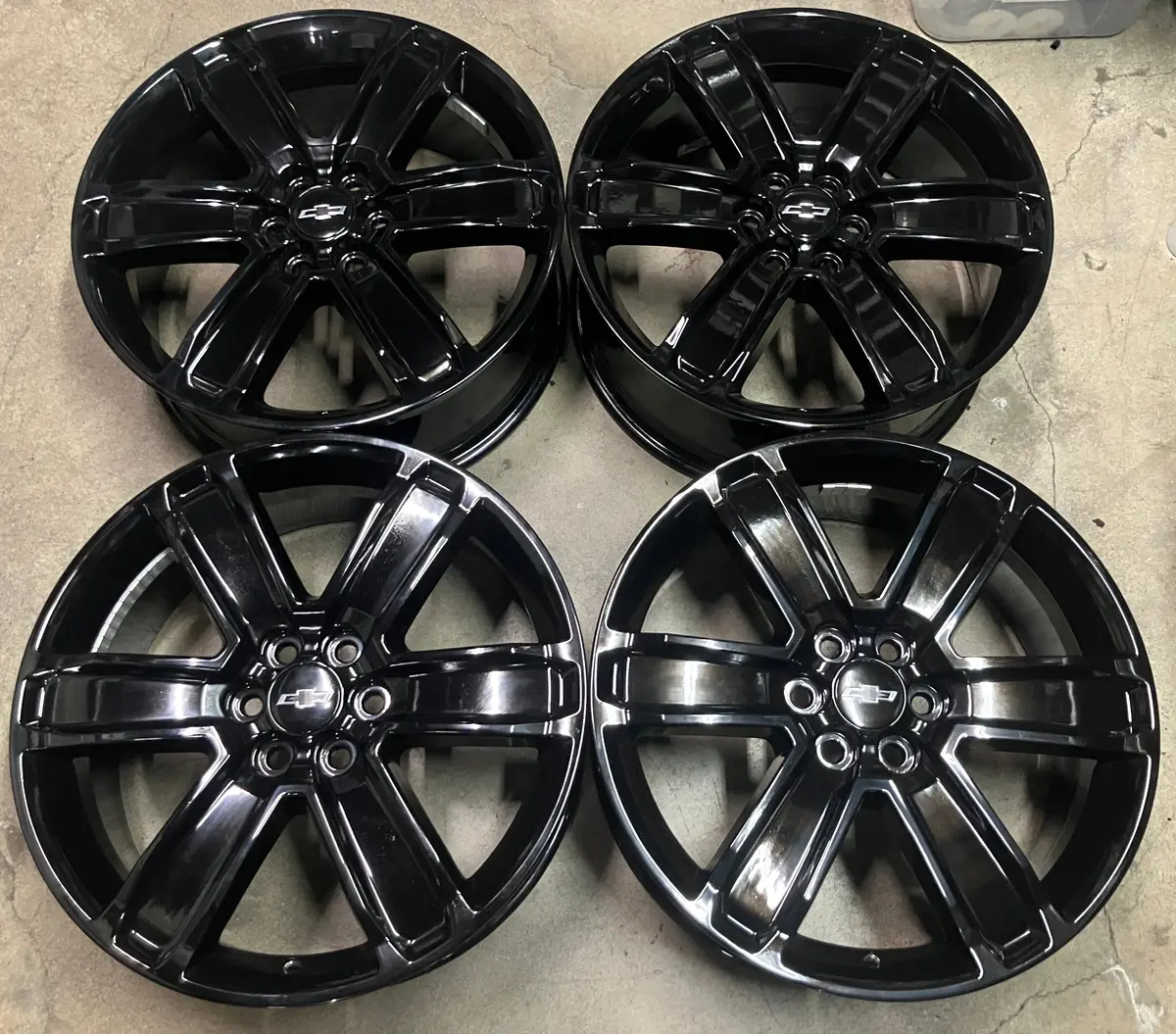 Sold Four Chevy Acadia Factory 20 Wheels 5794 Oem Rims Black 23457346 Blazer Enclave 1