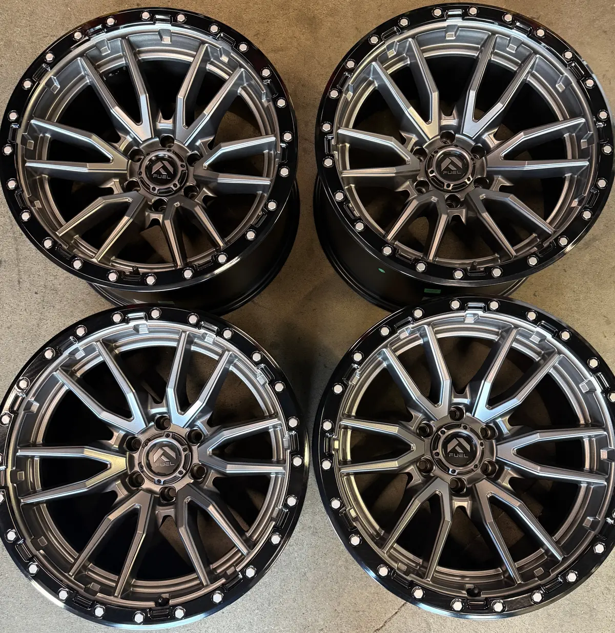 Sold Four Take Off Fuel Rebel 20 Wheels F150 20X10 -18 6X135 D68020008947 Gunmetal/Black 1