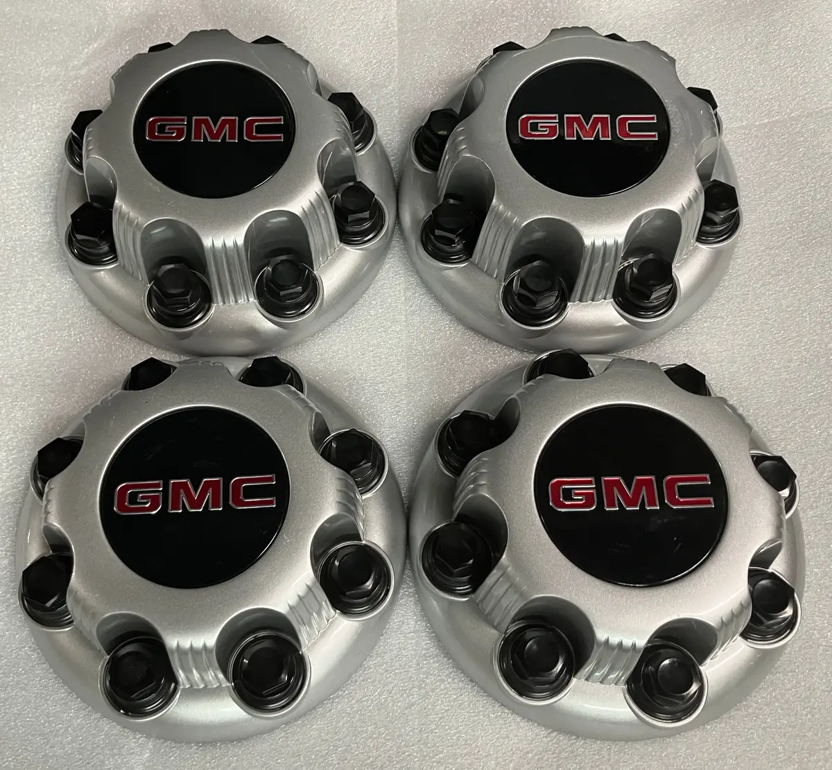 Set Of 4 Center Caps For Sierra Savana 2500 16" Wheels 5195 15006332 1