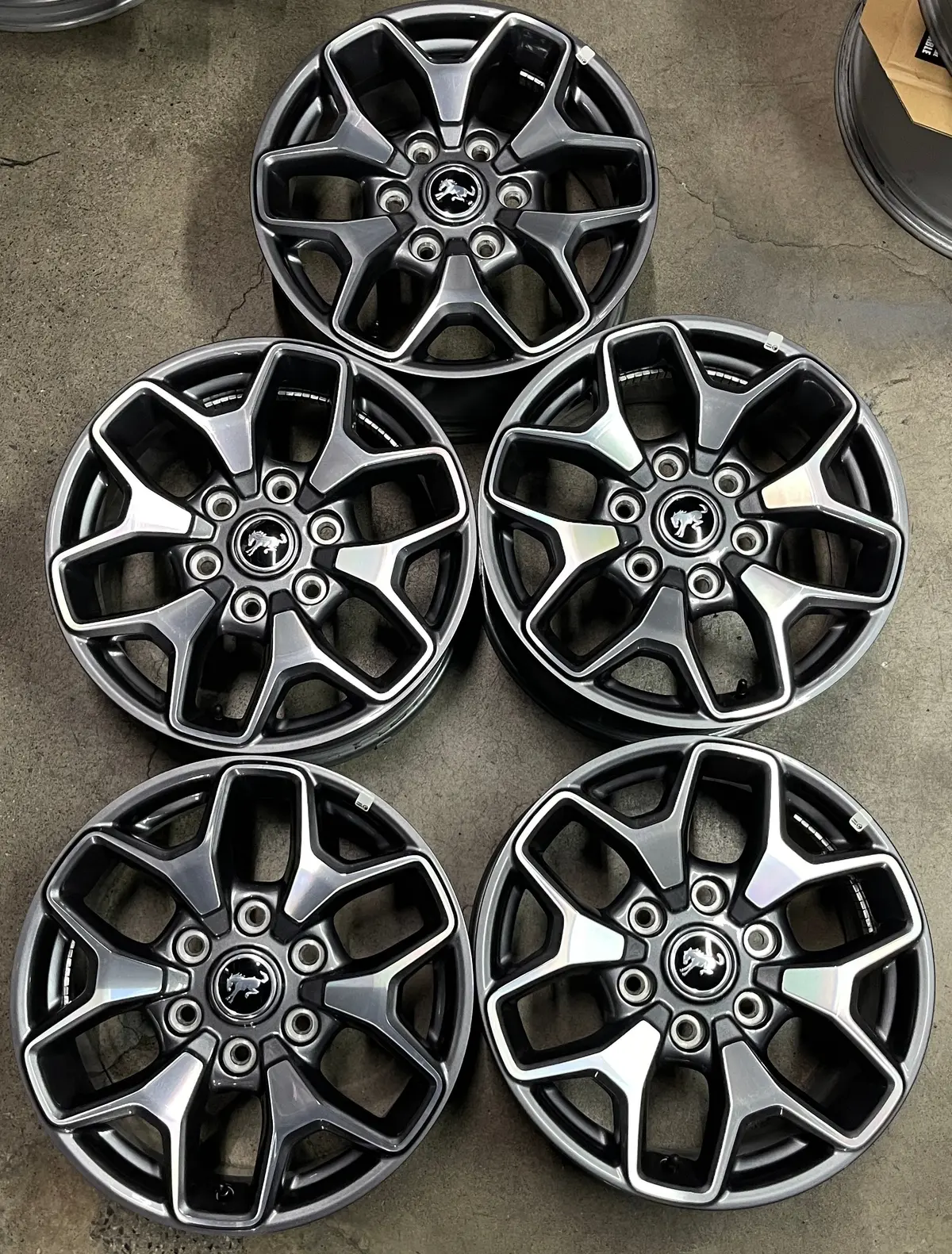 Five 2025 Ford Bronco Badlands 17 Factory Wheels Oem Rims 10387 Wildtrak Ranger 1