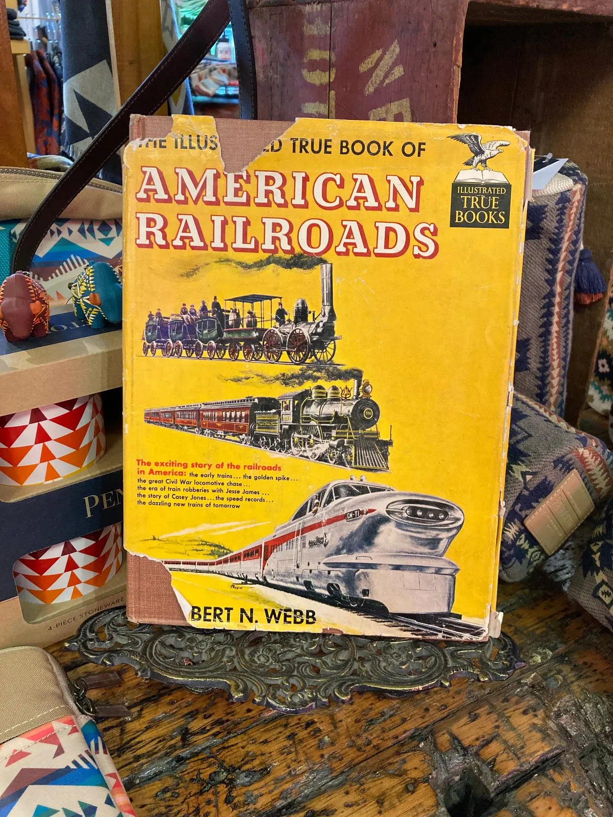 The Illustrated True Book Of American Railroads By Robert N. Webb 1