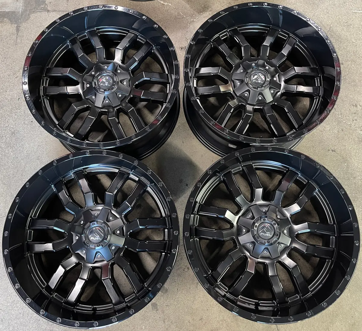 Sold 4 Take Off Fuel Sledge 22 Wheels 22X10 -18 6X135 / 6X139 F150 Silverado Tahoe Sierra 1
