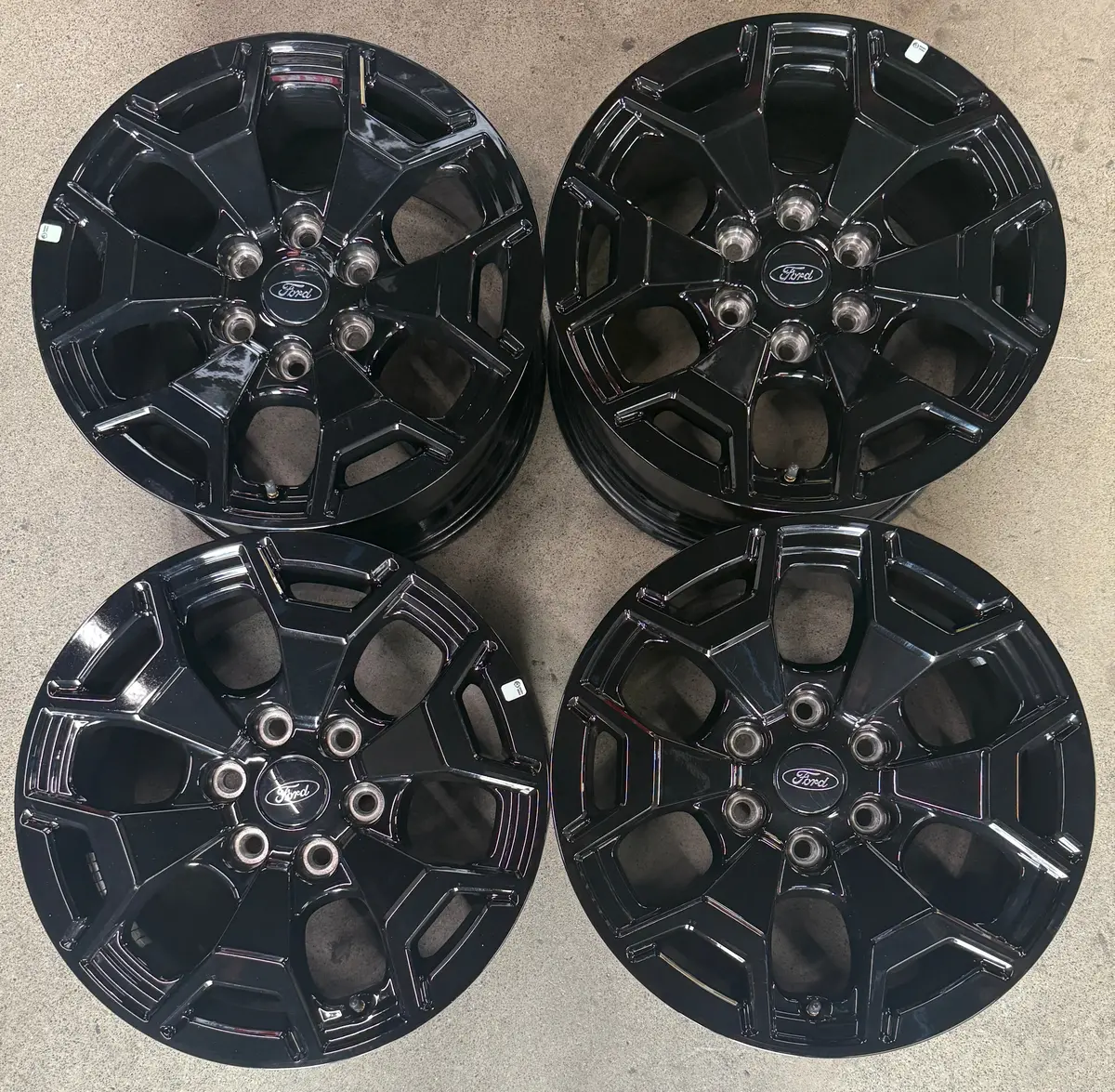 Sold Four 2025 Ford F150 Lightning Ev Factory 18 Wheels Rims 10470 Oem Nl381007aa Black 1