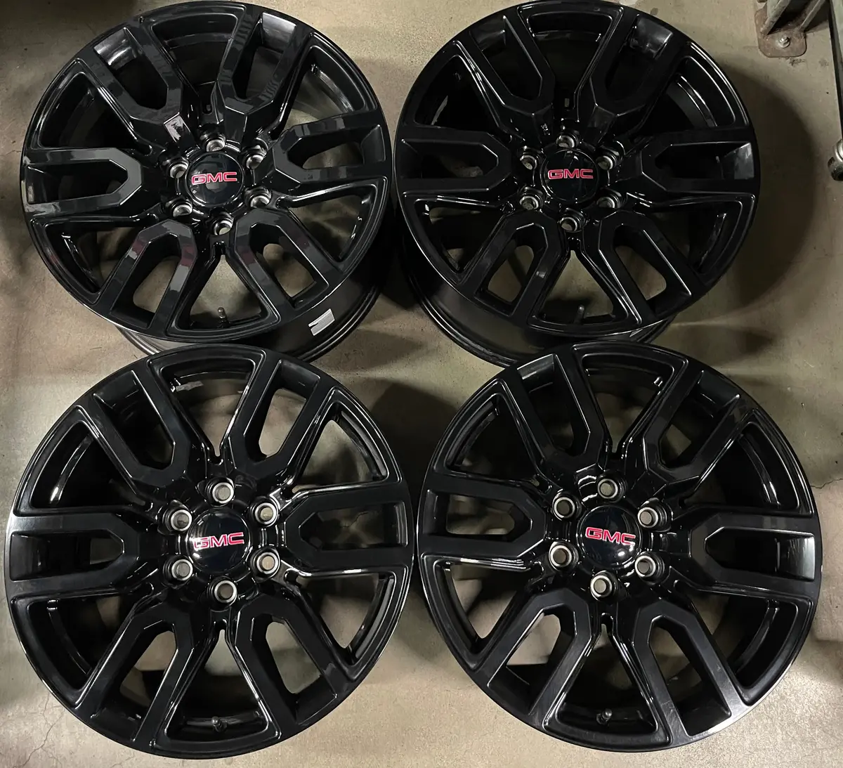 Sold 4 2025 Gmc Sierra Yukon At4 Factory 20 Wheels 5914 Oem Rim Silverado Tahoe Black 1