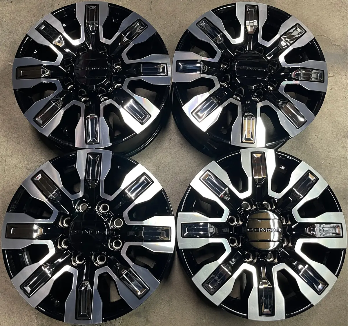 Sold Four 2025 Gmc Sierra Denali Ultimate Hd2500 Factory 20" Wheels Oem 84830459 Chrome Inserts 1