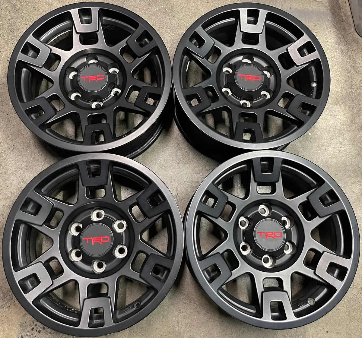 Sold Four 2023 Toyota Tacoma Trd Pro Factory 17 Wheels Oem Rims 4Runner Black 2006-2023 1
