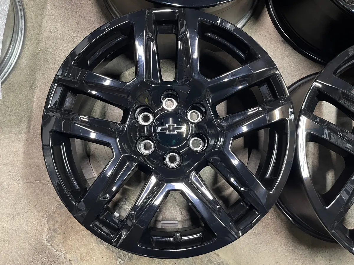 Sold Four 2025 Chevy Silverado Ltz Factory 20 Wheels Oem 5913 Rims Tahoe Black 23377017 2