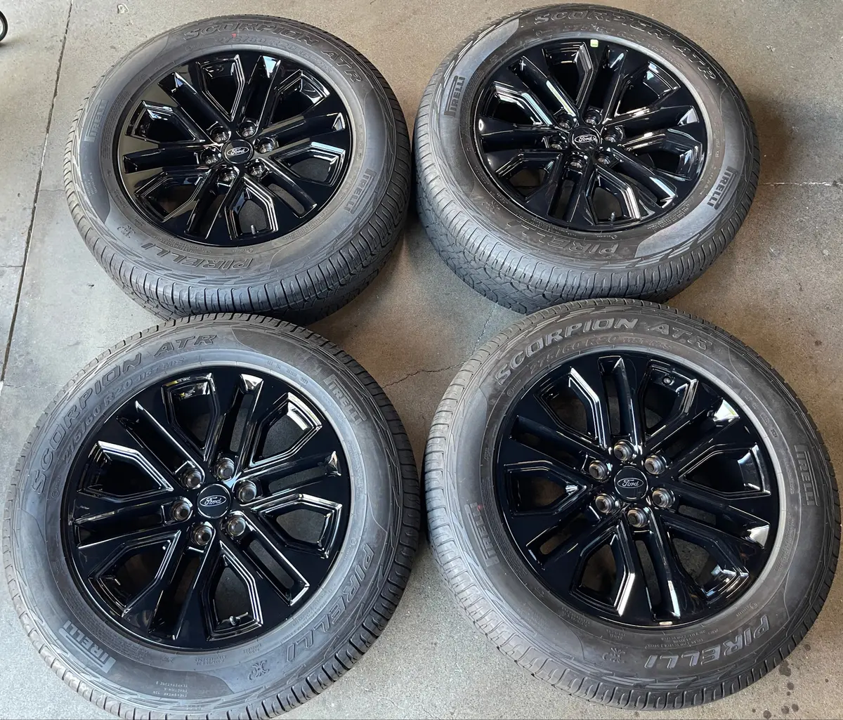 Sold 2025 Ford F150 Lariat Limited Factory 20 Wheels Tires Oem Rims Rl3j1007ba Black 1