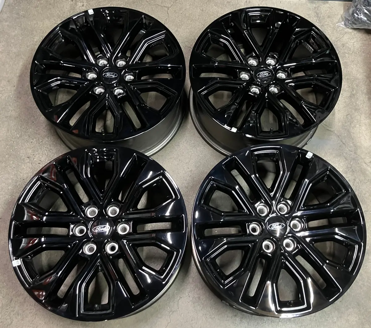 Sold Four 2025 Ford F150 Lariat Limited Factory 20 Wheels Oem Rims Rl341007ba Gloss Black 1