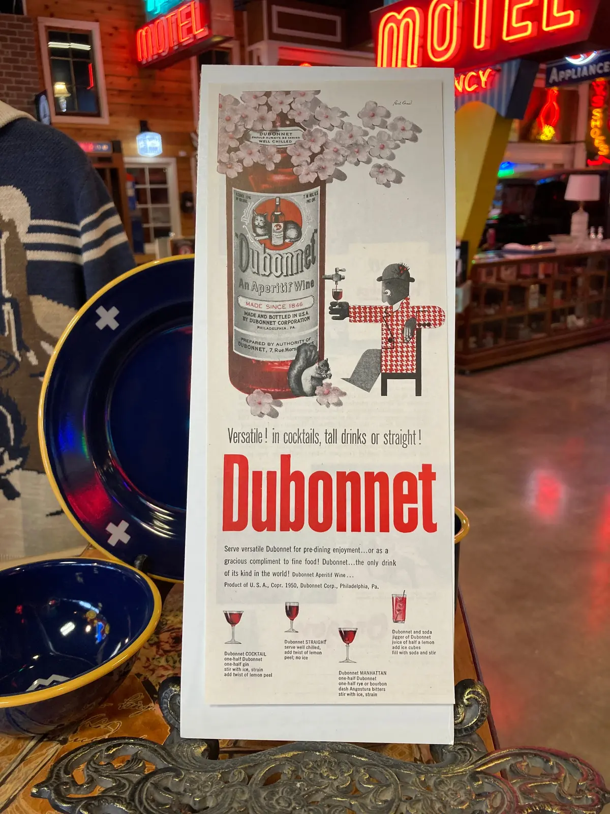 Dubonnet Vintage Ad 1