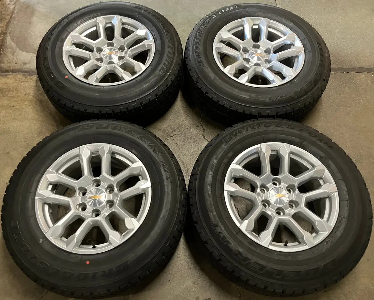 Sold Four 2025 Chevy Silverado 1500 18 Wheels Tires 140941 Bridgestone At 255/70/18 Oem Rims 1