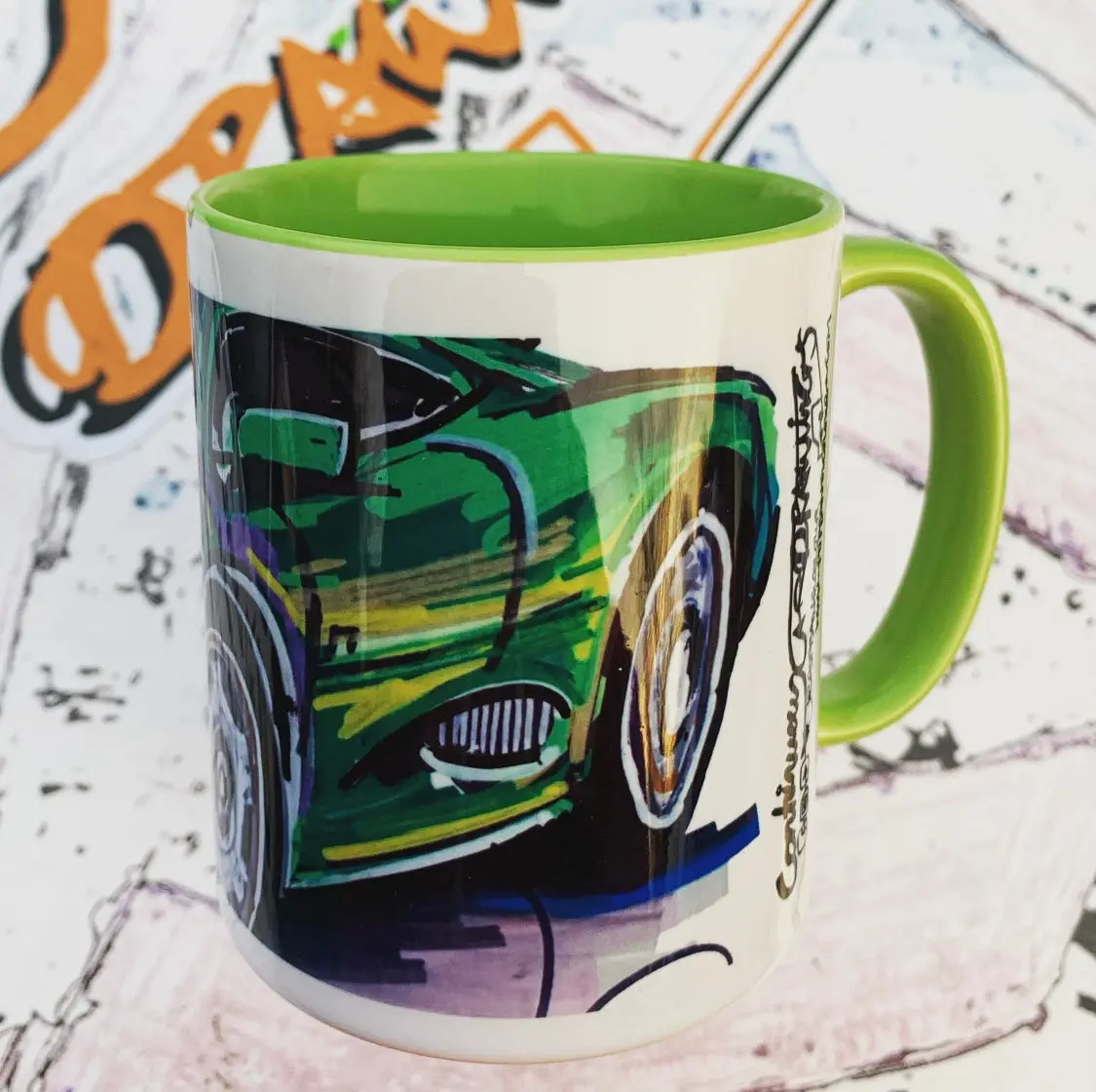 Jaguar Xj220 | #Continuouscar | Mug 3