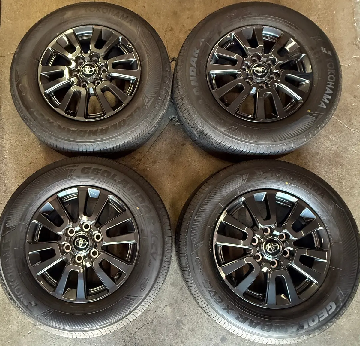 Four 2025 Toyota Land Cruiser Oem 18 Wheels Tires Rims Oem 2024 Tacoma 245/70/18 Yokohama 1